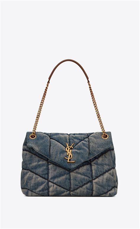 ysl bag suede|YSL denim bags.